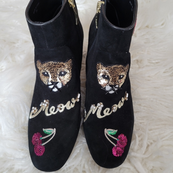 ****SOLD****Kate Spade New York Liverpool Embroidered Booties - Picture 2 of 7